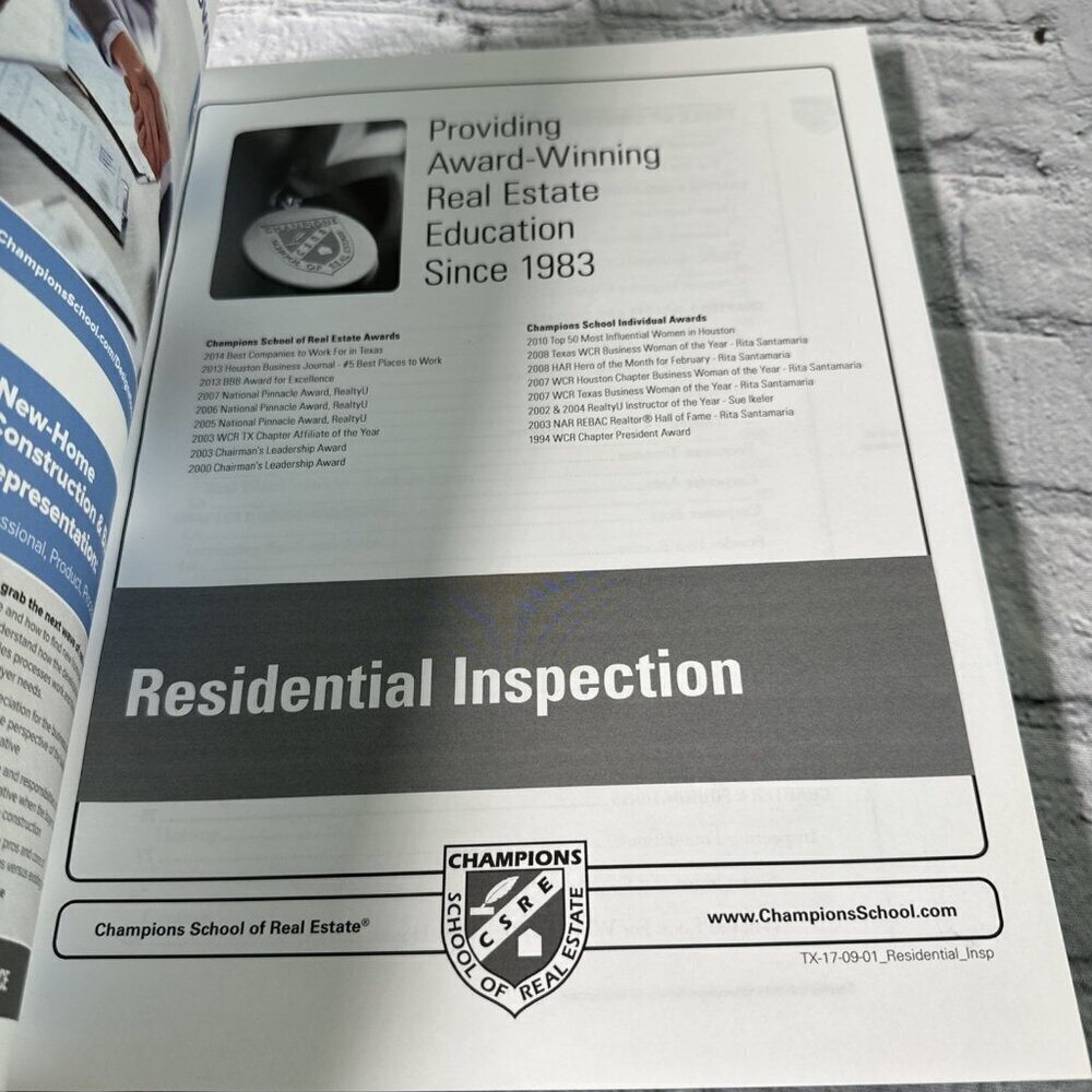 30 Hour Residential Inspection 2017 Champions School Of Real Estate - Picture 5 of 7